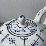 Service à thé ancien Digoin Sarreguemines bleu et blanc