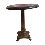Empire style pedestal table lion's feet