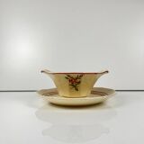 Sauceboat "Armelle", Sarreguemines, late 19th - early 20th century