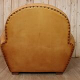 Vintage leather club chair