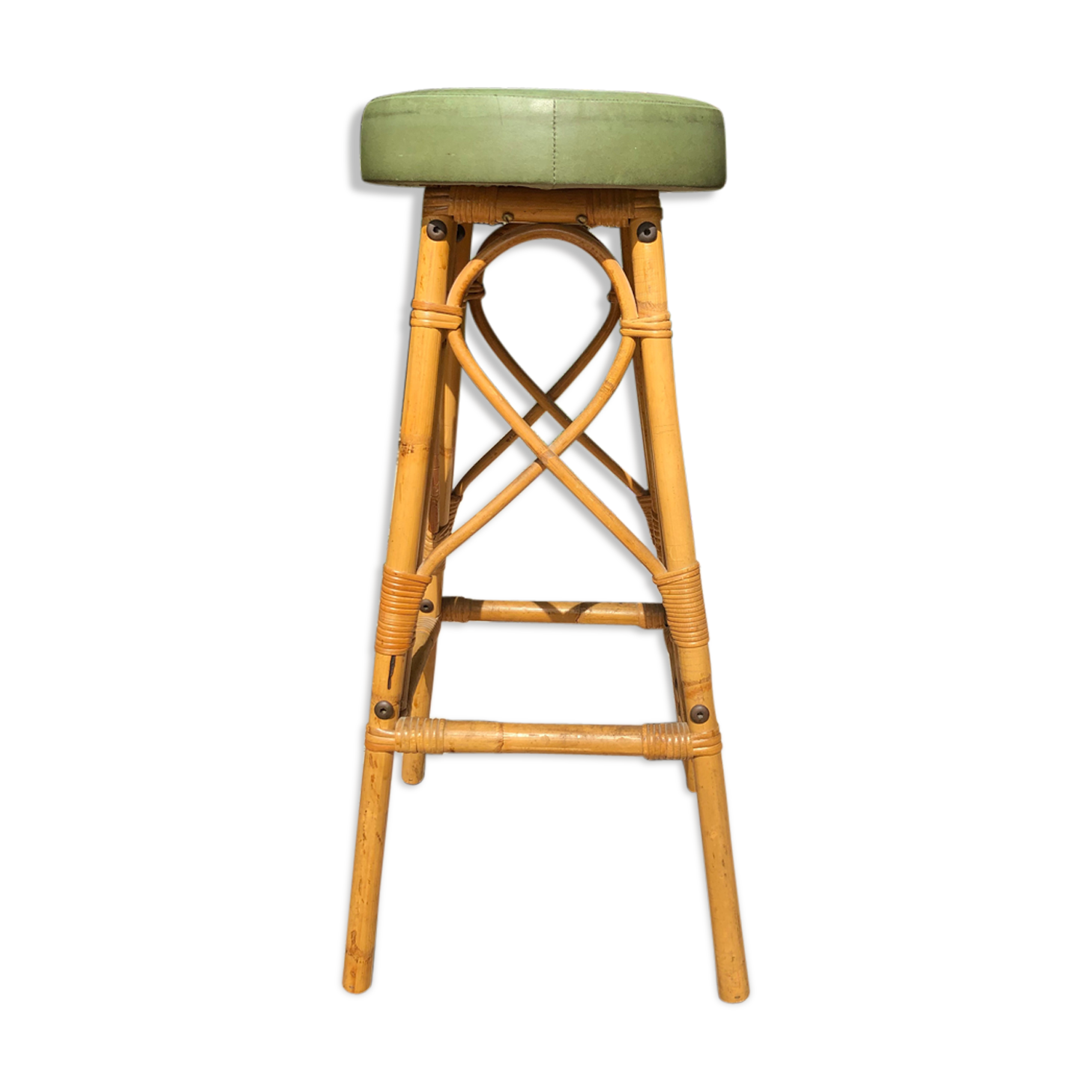 Rattan bar stool