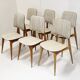 Suite de 6 chaises vintage 1950