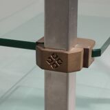 Table d'appoint, console sur roulettes Peter Ghyzcy, années 1970