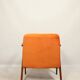 Fauteuil scandinave en velours orange par Chierowski, 1962
