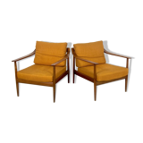 Mid-century modern pair of Walter Knoll armchairs model 550 from 50s