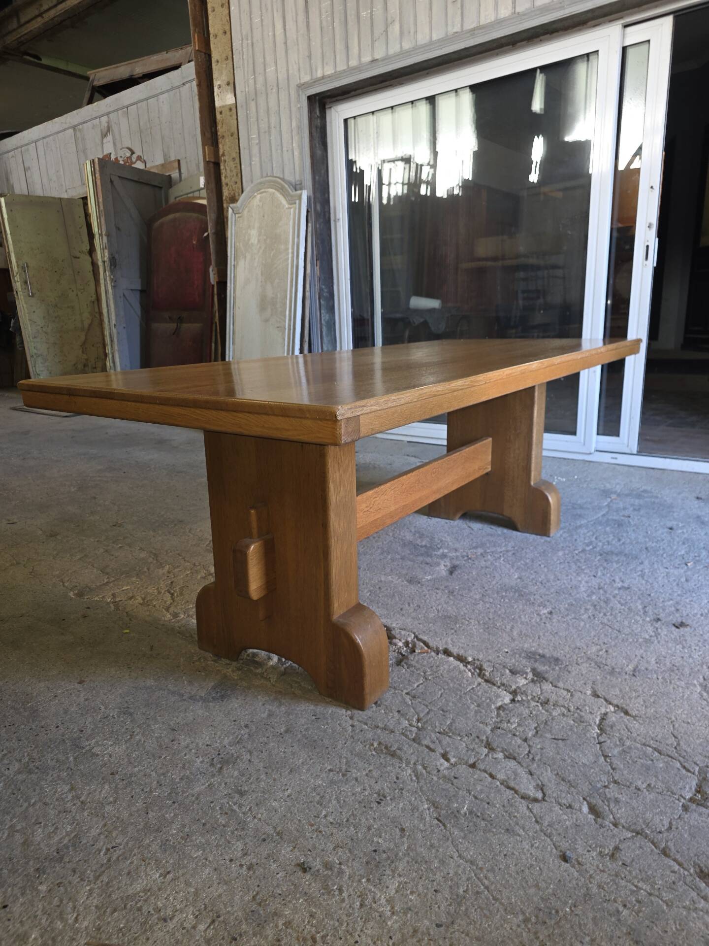 Oak farmhouse table