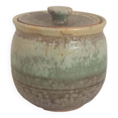 Enamelled stoneware candy box 1970s Height 11.5 cm
