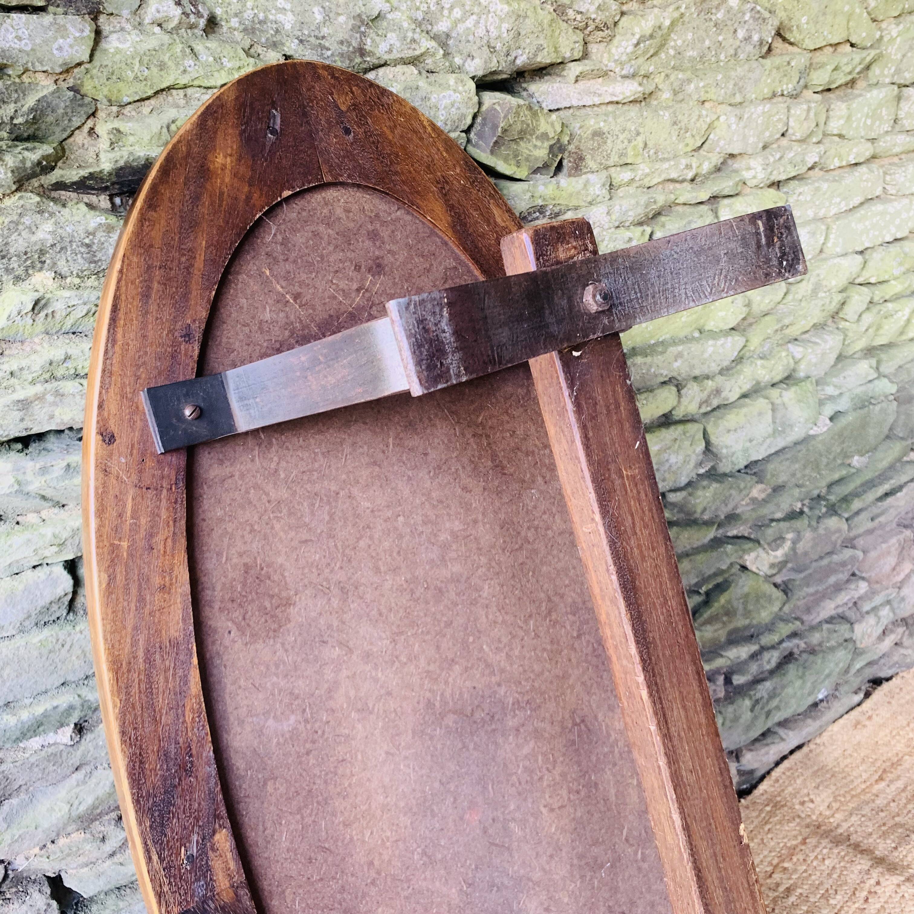 Table basse ovale vintage en céramique