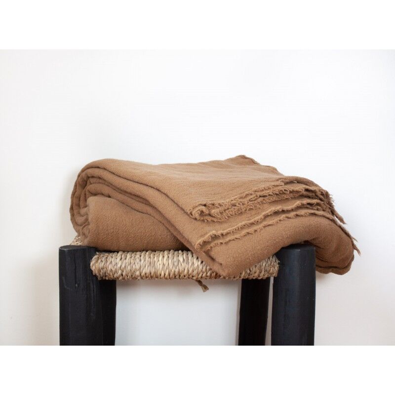 Tobacco raw linen tablecloth