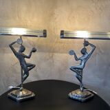 Pair of Art Deco lamps