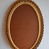 Rattan mirror from the 1960