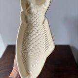Vintage ceramic fish shaped cake plate