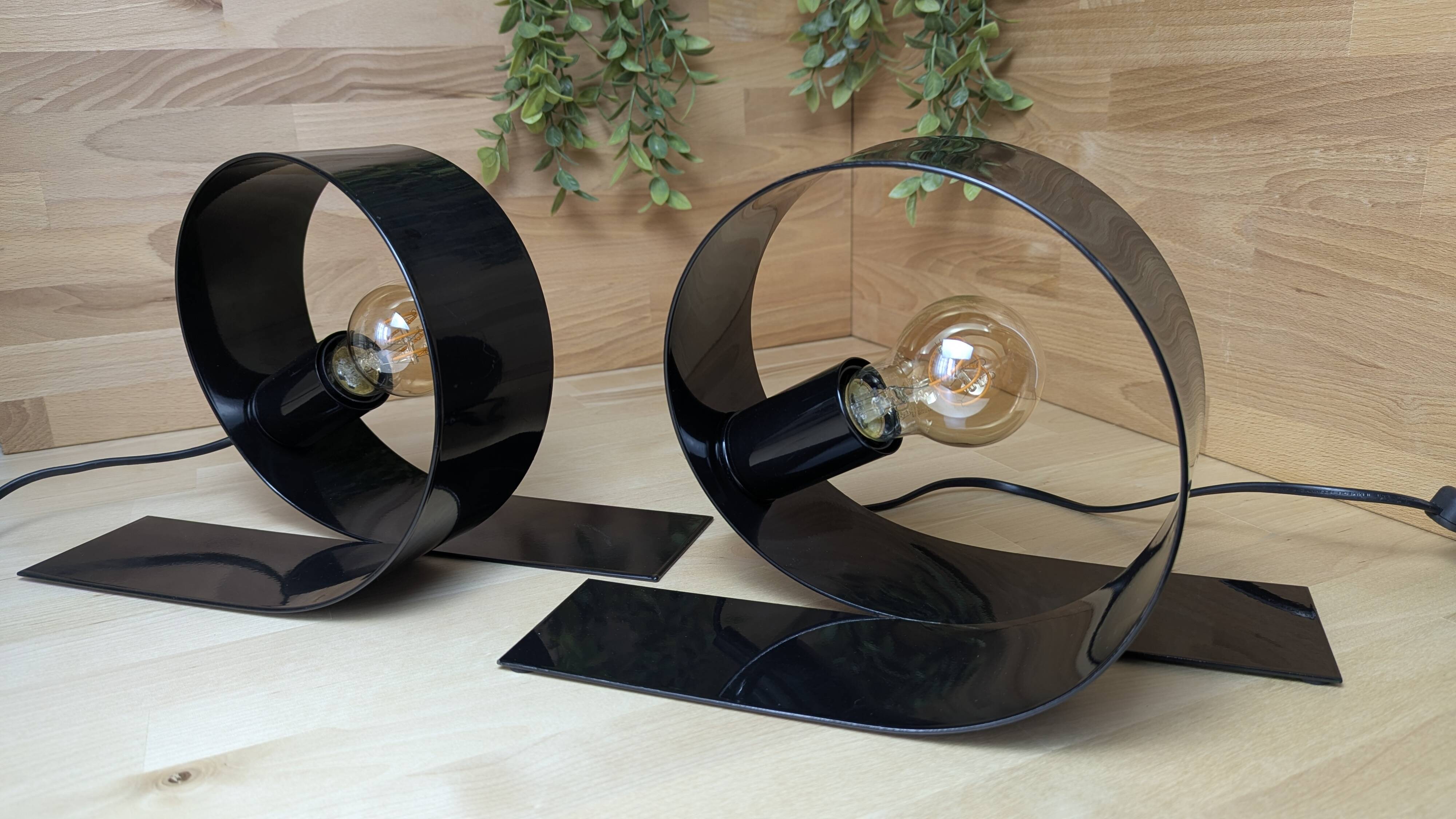 Pair of Massive Looping lamps (L-0132)