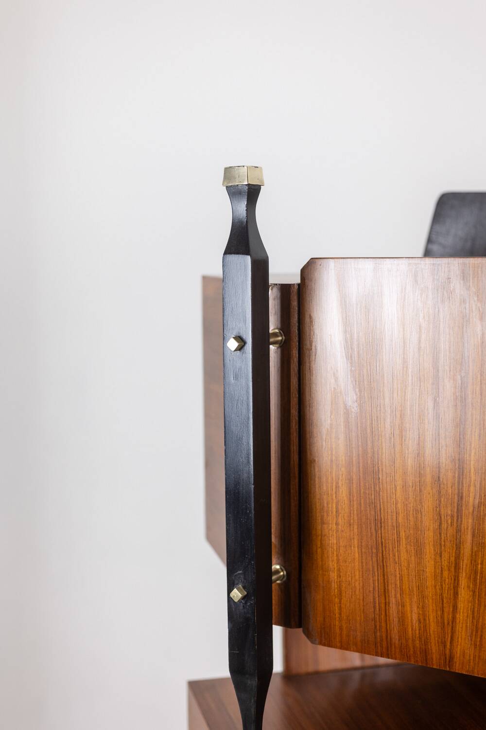 Pair of Italian cabinets in teak veneer. 1960s.