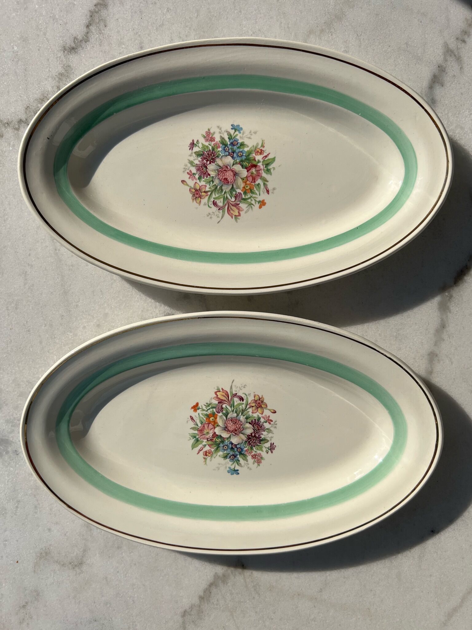 Floral pattern dishes