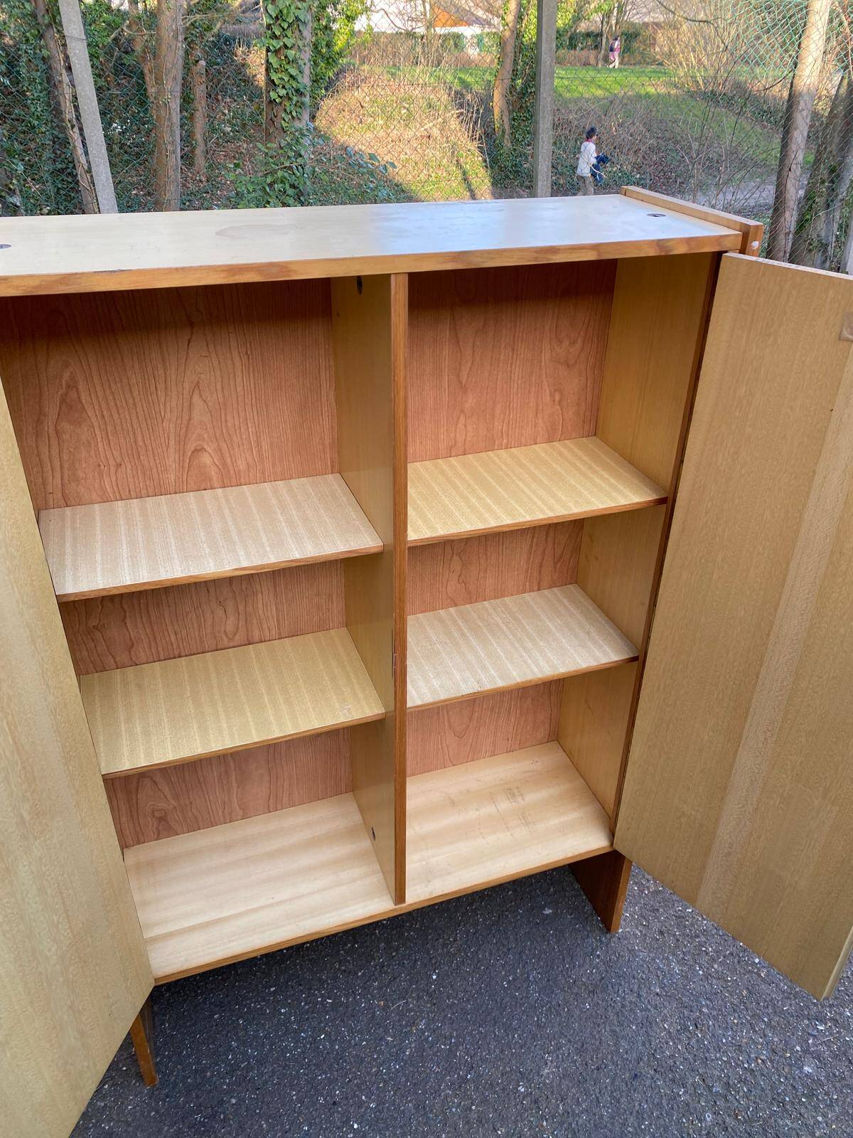 Small Scandinavian oak wardrobe from the 1970s.