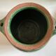 Vase jarre tere cuite vernissée vert 1950