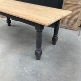Old solid oak farmhouse table