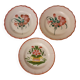 Set of 3 old plates / Eastern earthenware