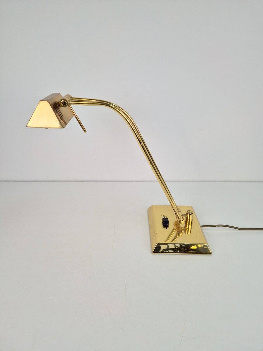 Vintage Adjustable Brass Table Lamp by Egon Hillebrand for Hillebrand Leuchten, Germany, 1970s
