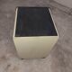 Metal box with used vintage keyless casters