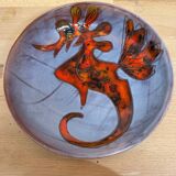 Set of 2 Seahorse plates by Monique Brunner in Vence