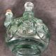 Bottle vial bottle vintage structured green glass molded cork cork