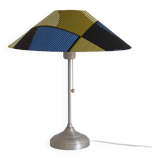 Vintage Ikea floor lamp and printed conical shade