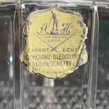 Decanter with handle frame Crystal factory A H (Western Germany)