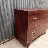 Vintage Scandinavian 4-drawer chest of drawers