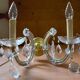 Vieille ensemble de 2 lampes Marie Thérése avec pampilles