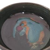 Signed stoneware bowl from Puisaye