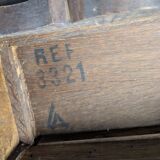 Antique footstool with rustic charm