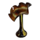 La Rochère "Volubilis" Vase – Flower shape – Amber glass