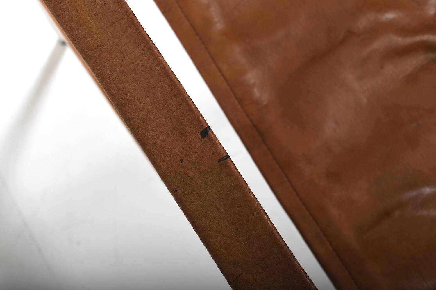 Grand Leather Lounge Chair 'Bequem' by Stig Poulsson c.1970