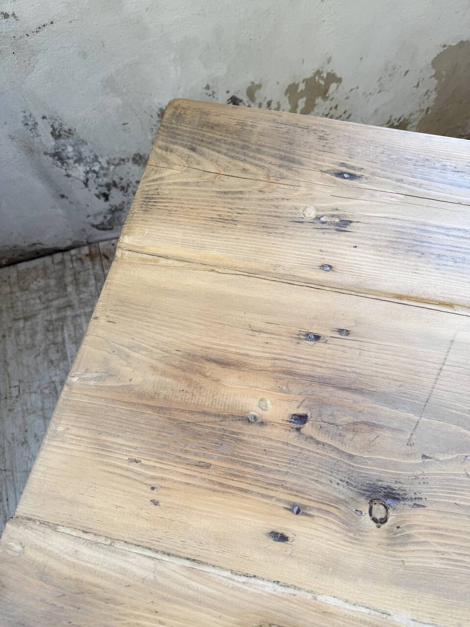 1950s pine farmhouse table 220cm