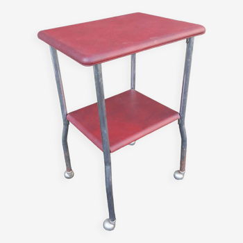Rolling side table from the 60s