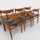 6 vintage Danish Scandinavian chairs by Aerthoj Jensen & Molholm in teak.