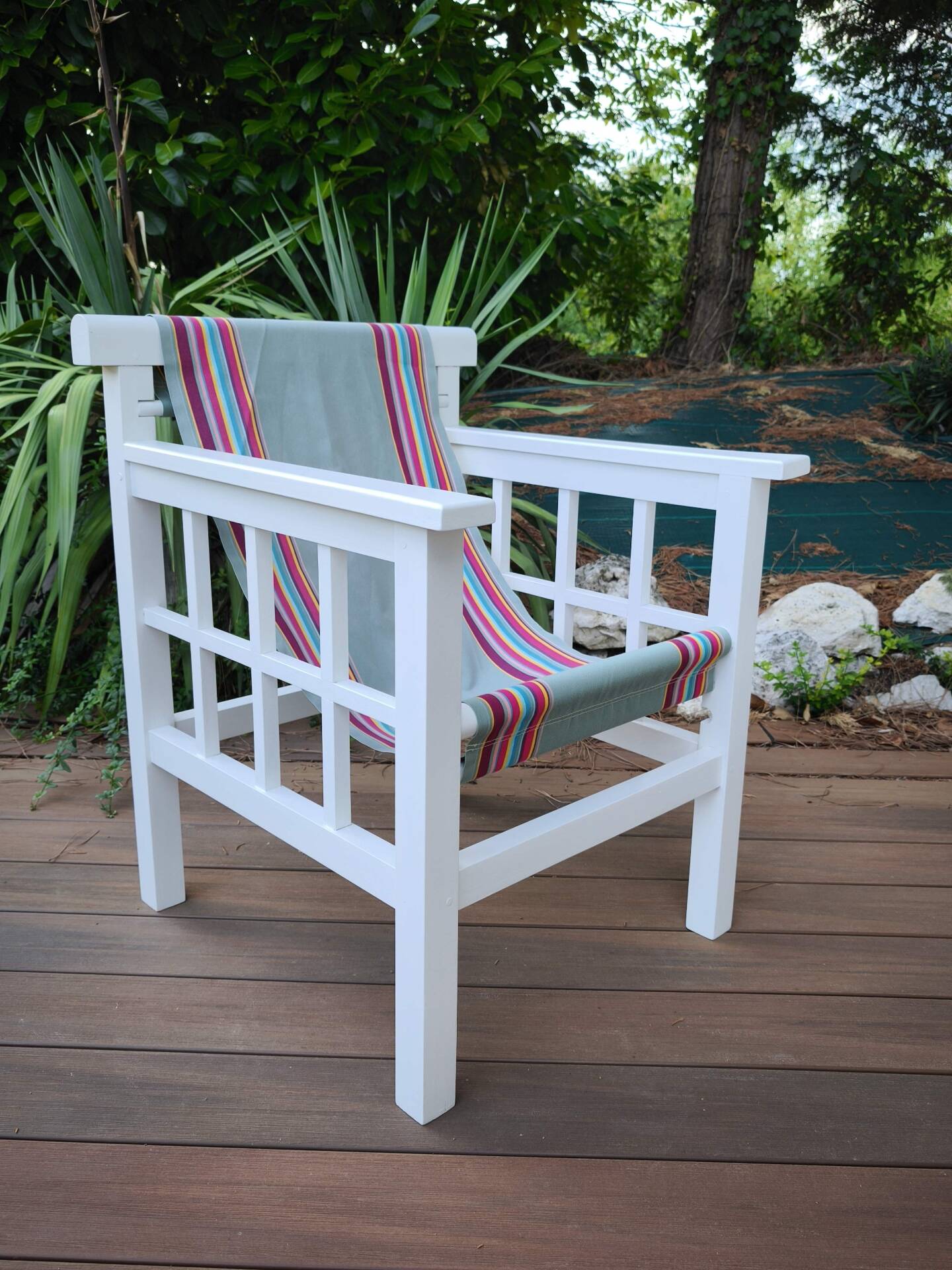Pair of "hammock" armchairs by Robert Mallet Stevens