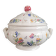 Sarreguemines glazed earthenware soup tureen, Rouen model - dishwasher safe