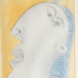 Picasso, reproduction "woman's head" preparatory drawing Guernica