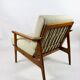 German beige boucle armchair, 1970s