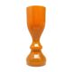Angel vase, modernism, orange glass, designed by S. Sadowski, Poland, 1970s