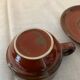 Vintage coffee set in enamelled ceramic 70s
