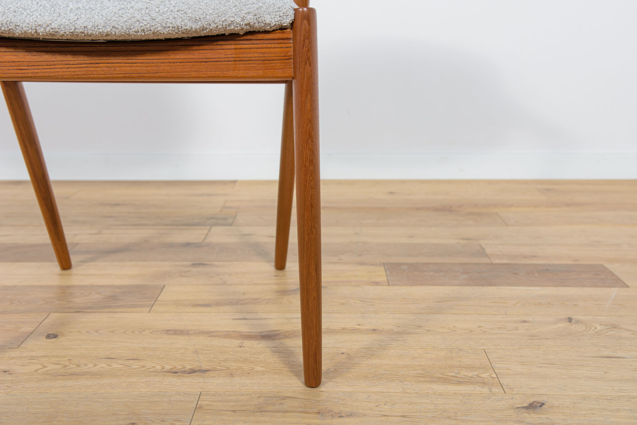 Mid Century Teak Model 42 Dining Chairs by Kai Kristiansen for Schou Andersen, 1960s, Set of 4