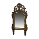 Grand miroir ou trumeau à parcloses en bois sculpté et doré. Travail italien du début du XIXe siècle