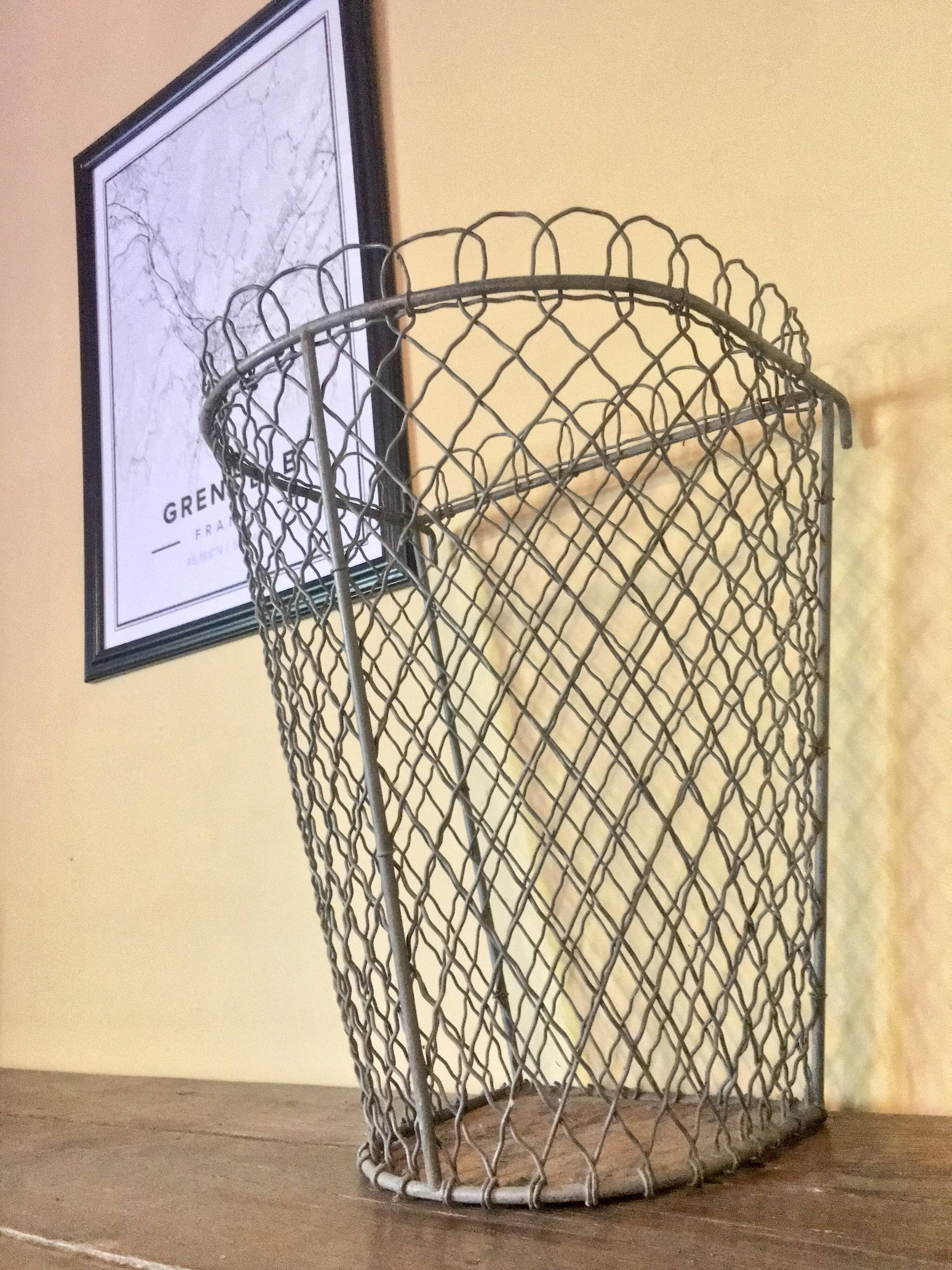 Former public garden garbage can circa 1950