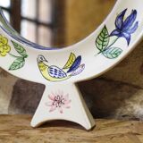 Ceramic mirror by Jean de Lespinasse