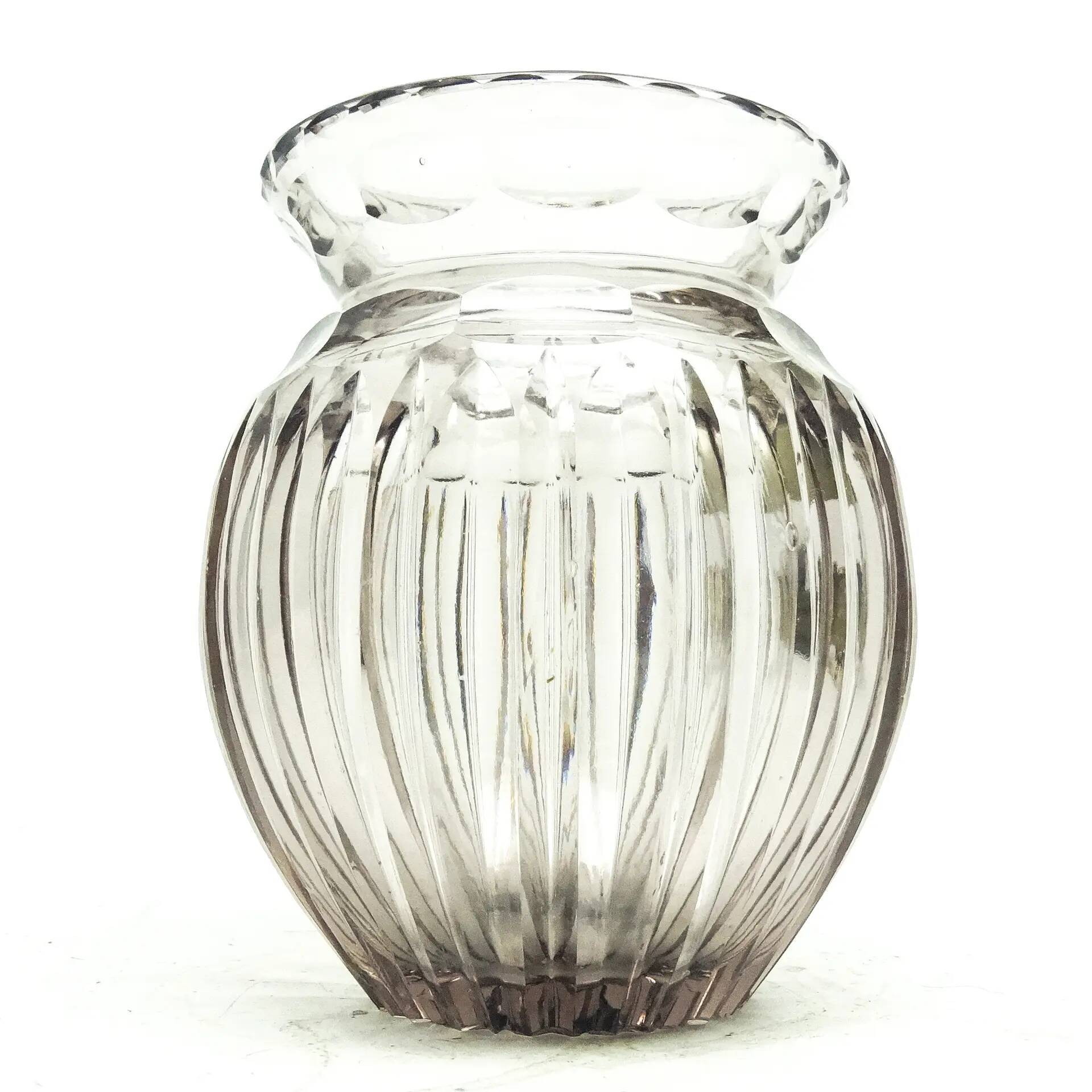 Art deco vase, crystal, Poland, 1930s