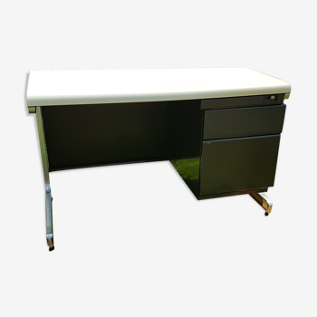 Bureau en métal et chrome des années 70